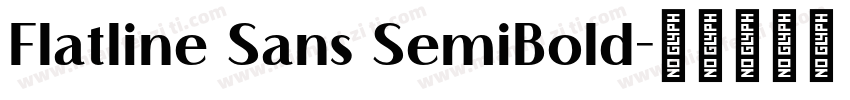 Flatline Sans SemiBold字体转换